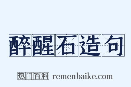 醉醒石造句是什么意思的图片